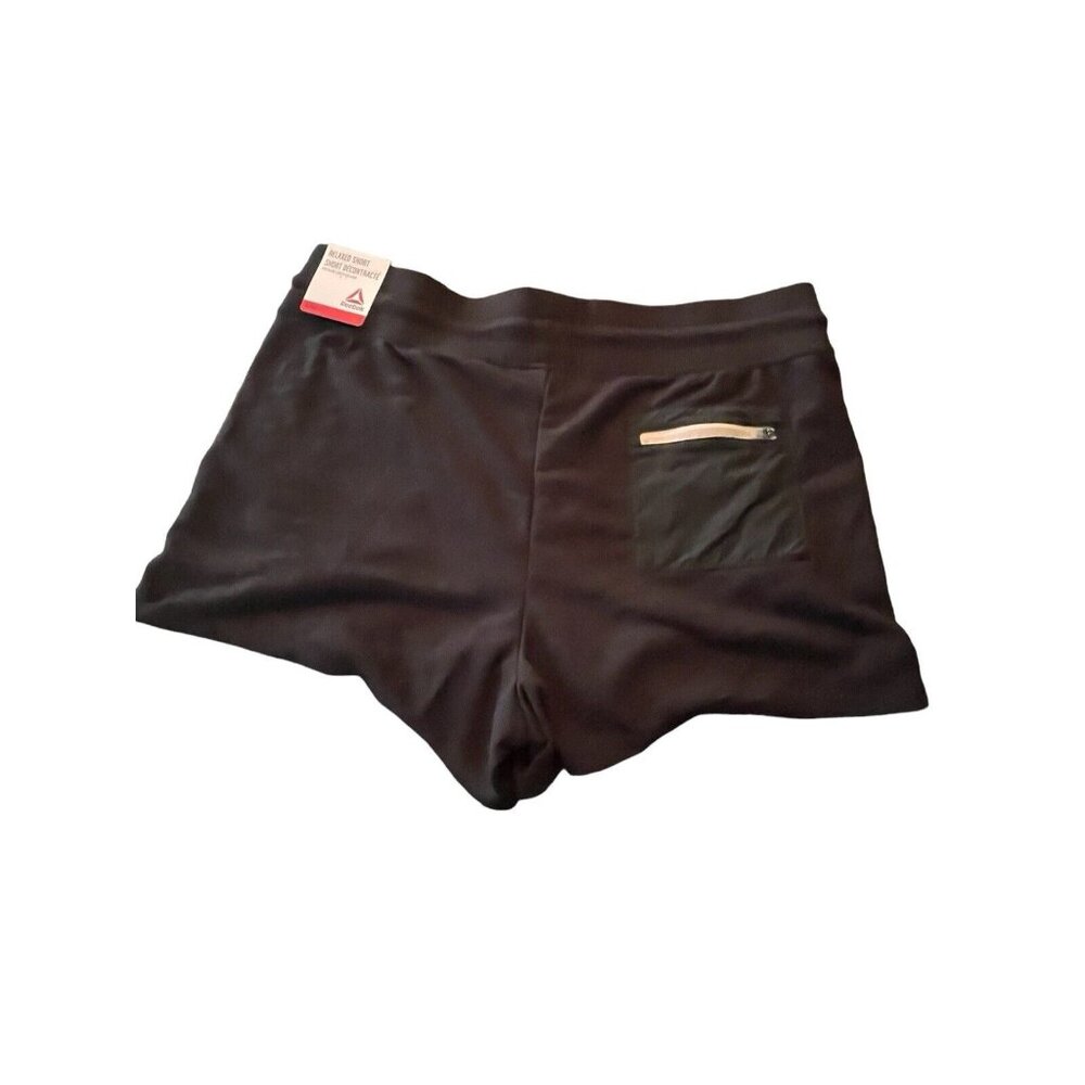 Women’s Reebok‎ Level Up Shorts Black Relaxed Short SZ XL Drawstring - NWT - Picture 3 of 11